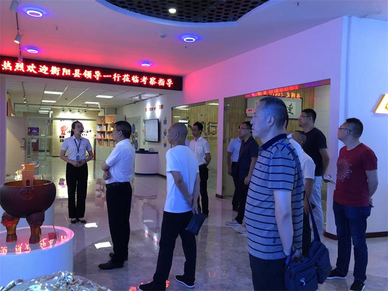 湖南省衡阳县常务副县长王苏龙一行莅临1xBET集团考察财路大数据项目